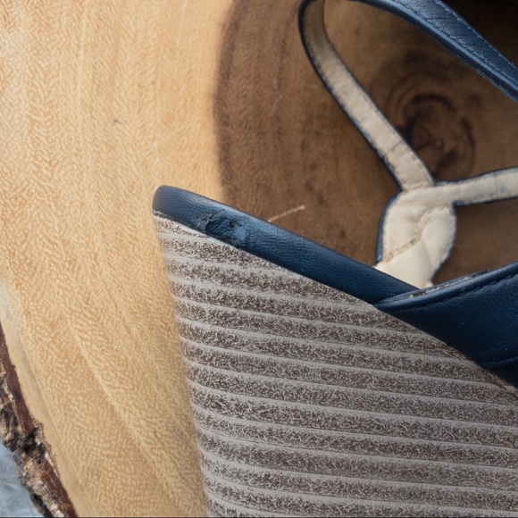 GEOX Respira Roxy Wedge Women's Blue Leather - Picture 13 of 13